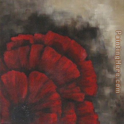Poppy 2 painting - Laurie Maitland Poppy 2 art painting